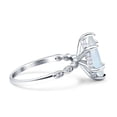 thumbnail image 2 of Solitaire Marquise Women Engagement Ring Lab Created White Opal 925 Sterling Silver, 2 of 5