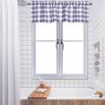 thumbnail image 2 of HOMERRY 56"W x 15"L Kitchen Valances, Buffalo Plaid Waterproof Farmhouse Yarn Dyed Checkered Valance, Grey, 2 of 7