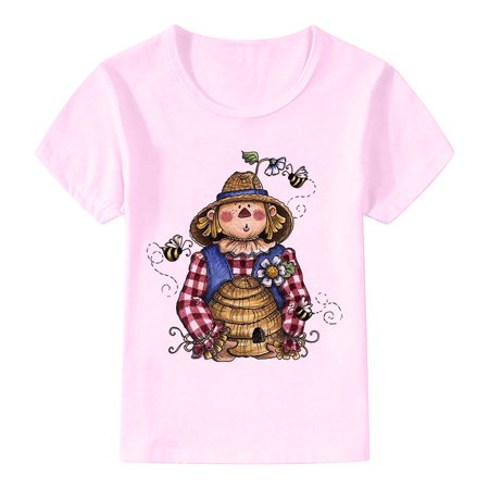 

Toddler Girls Tops Animal Printed Cartoon Short Sleeve T Shirt Children Kids Spring Summer Comfy Trendy Leisure Outwear Children s Day Gift