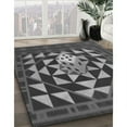 thumbnail image 3 of Ahgly Company Machine Washable Indoor Rectangle Transitional Dark Gray Black Area Rugs, 5' x 7', 3 of 7