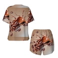 thumbnail image 5 of Lsque Coffee Beans Chocolate Splash Women's Short-Sleeved Pajama Set - 2 Piece Soft and Lightweight Sleepwear Set-3X-Large, 5 of 9