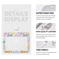 thumbnail image 4 of Cauagu Zebra Colourful for ID Badge Holder,Badge Holder with Windows Key Card Work Badge Sleeve for Office/ Factory/ID Credit Cards/Proximity Key Cards, 4 of 7