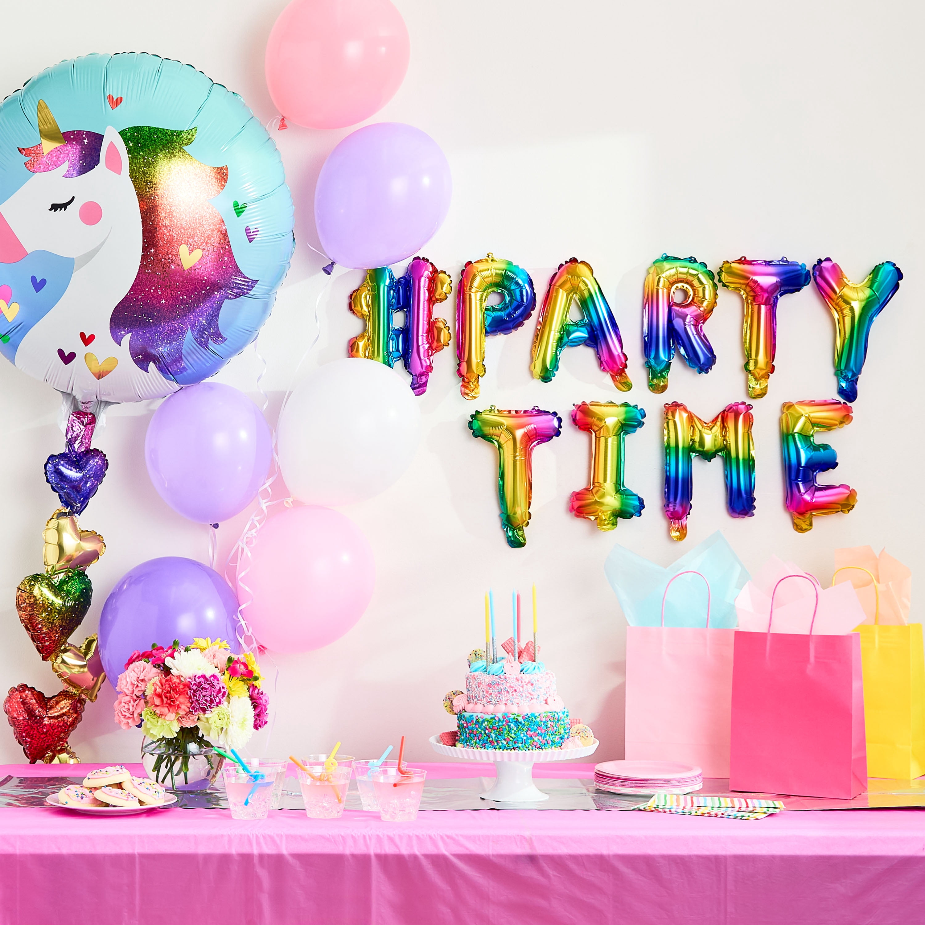 Rainbow Make Your Own Balloon Banner, 109 Pieces, by Way To Celebrate