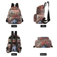 thumbnail image 4 of FORMRS Mini Backpack Purse for Women Quilted Travel Daypack Casual Shoulder Bag, Red Vibrant Flowers, 4 of 7