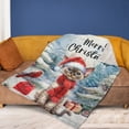 thumbnail image 4 of Merry Christmas Devon Rex Enjoys Catmas Winter Xmas Holiday Cozy Fleece Blanket Cat Lover Kitten Owner Gifts Warm Soft Throw Blanket - 02022, 4 of 5