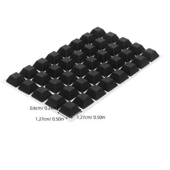 PAMINGONO 40Set Adhesive Pad Cushion Black Rubber for Noise Reduction
