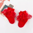 thumbnail image 4 of HLONK Newborn Baby Girls Princess Socks Lace Ruffle Frilly Ankle Dress Sock for Infants Toddler, 4 of 7