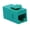 Green, variant on RiteAV - RJ45 Female to Female STP CAT.6A Keystone Coupler, Shielded (10GB)