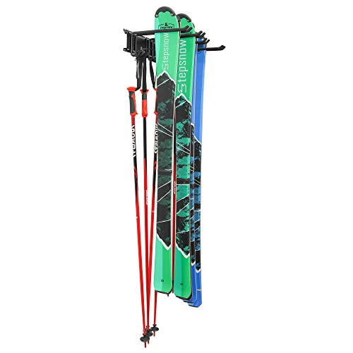 Ski Wall Rack, 5 Pairs Of Snowboard Wall Storage Rack, Home And Garage