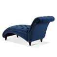 thumbnail image 3 of Cfowner Button-Tufted Chaise, Lounge Chair & Indoor Leisure Sofa Couch for Living Room, Blue, 3 of 7