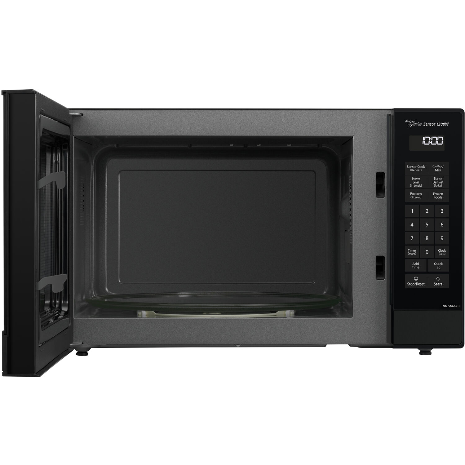 Panasonic 1.2 Cu. Ft. 1200W Genius Sensor Countertop Microwave Oven with Inverter Technology in Black - image 4 of 11