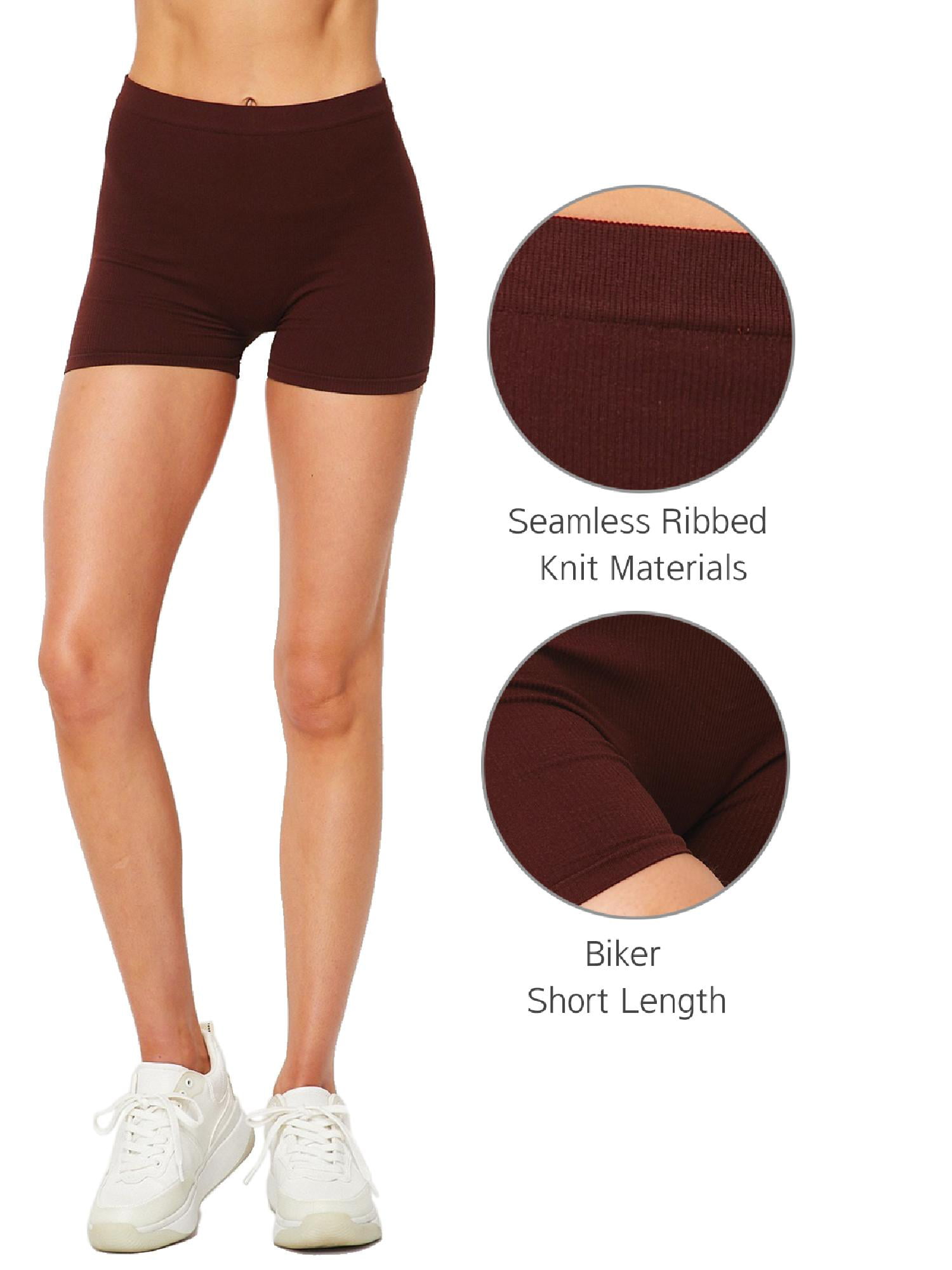 Seamless Ribbed Biker Shorts