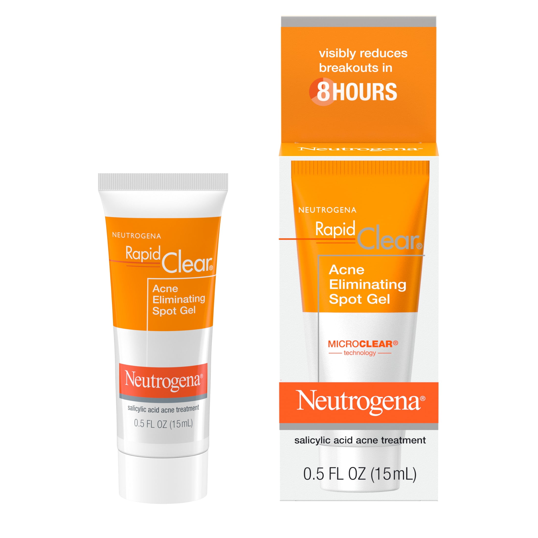(4 pack) Neutrogena Rapid Clear Acne Eliminating Spot Treatment Gel, 0.5 fl. oz