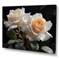 thumbnail image 2 of Designart White Modern Canvas wall art, Roses Wall Art, White Roses love expression I , Roses Wall art decor, 40x30 inches, 2 of 5