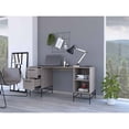 thumbnail image 5 of Atlin Designs Modern Engineered Wood Desk with 2- Drawer in Light Gray, 5 of 7