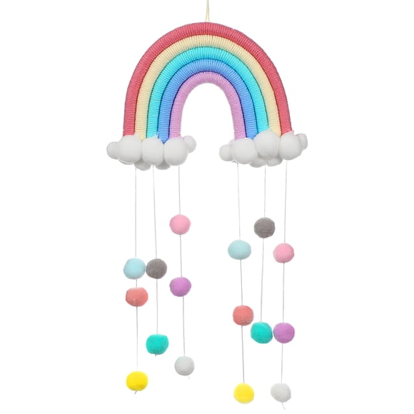 Colgante Arco Iris Nube Gotas de lluvia Decoración Bebé Dormitorio Decoración Colgante de pared colgante