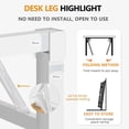 thumbnail image 4 of HDOFM 31.5"/39.4" No Assembly Folding Computer Desk, Foldable Laptop Table for Small Space, Home Office, Student Bedroom & Apartment, 4 of 5