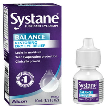 Systane Balance Lubricating Eye Drops for Dry Eyes Symptoms, 10ml