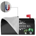 thumbnail image 4 of Watercolor Elegant Cute Topiary Plants Black Personalized Monogram Address Mailbox Post Covers Standard Size Magnetic Spring Garden Decor New Housewarming Wedding Gifts Outdoor Decor, 4 of 6