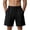 Black-20, variant on Men's Athletic Shorts – Curved Side Seam Design, Soft Drawstring Shorts with Deep Pockets