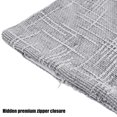 thumbnail image 5 of Deago Pack of 2 Decorative Throw Pillow Covers Soft Chenille Throw Pillows Solid Neutral Farmhouse Textured Cushion Covers for Couch Sofa Bedroom Living Room 18x18 Inch, Gray, 5 of 7
