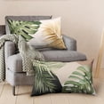 thumbnail image 2 of Summer Tropical Leaf Pillow Covers 12x20 Set of 2 Monstera Palm Leaf Lumbar Throw Pillow Cover Green Banana Leaves Botanical Plant Outdoor Rectangle Pillow Case for Living Room Couch Sofa, 2 of 6