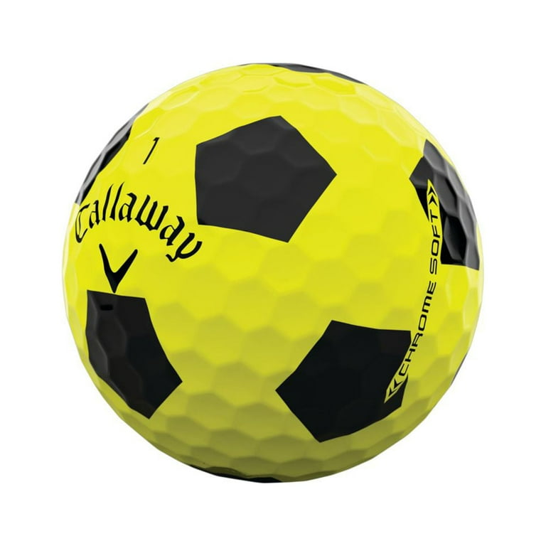 Callaway Chrome Soft Truvis 22 Fast Black Yellow Golf Balls