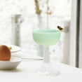 thumbnail image 4 of Vasos de yogur de vidrio Macarena Cuencos de postre de copa Transparente Verde, 4 of 7