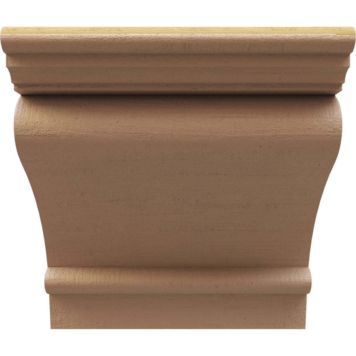 9"W x 9"D x 9"H Wide Mayflower Rough Cedar Woodgrain TimberThane Corbel, Primed Tan