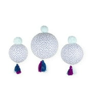 Paper Lanterns with Poms and Tassels by Cakewalk