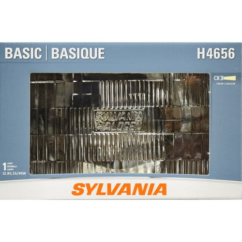 Sylvania H4656 Basic Halogen Sealed Beam Headlight, Contains 1 Bulb