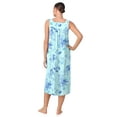 thumbnail image 3 of Aria Women's Sleeveless Long 100% Cotton Nightgown in 46", Sizes XS to 5X, 3 of 7