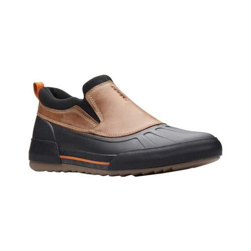 clarks men's waterproof slip on shoes