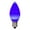 Blue, variant on Vickerman C7 Ceramic LED Purple Twinkle Bulb  Nickel Base, 120V .6 Watts, 25 Bulbs per bag