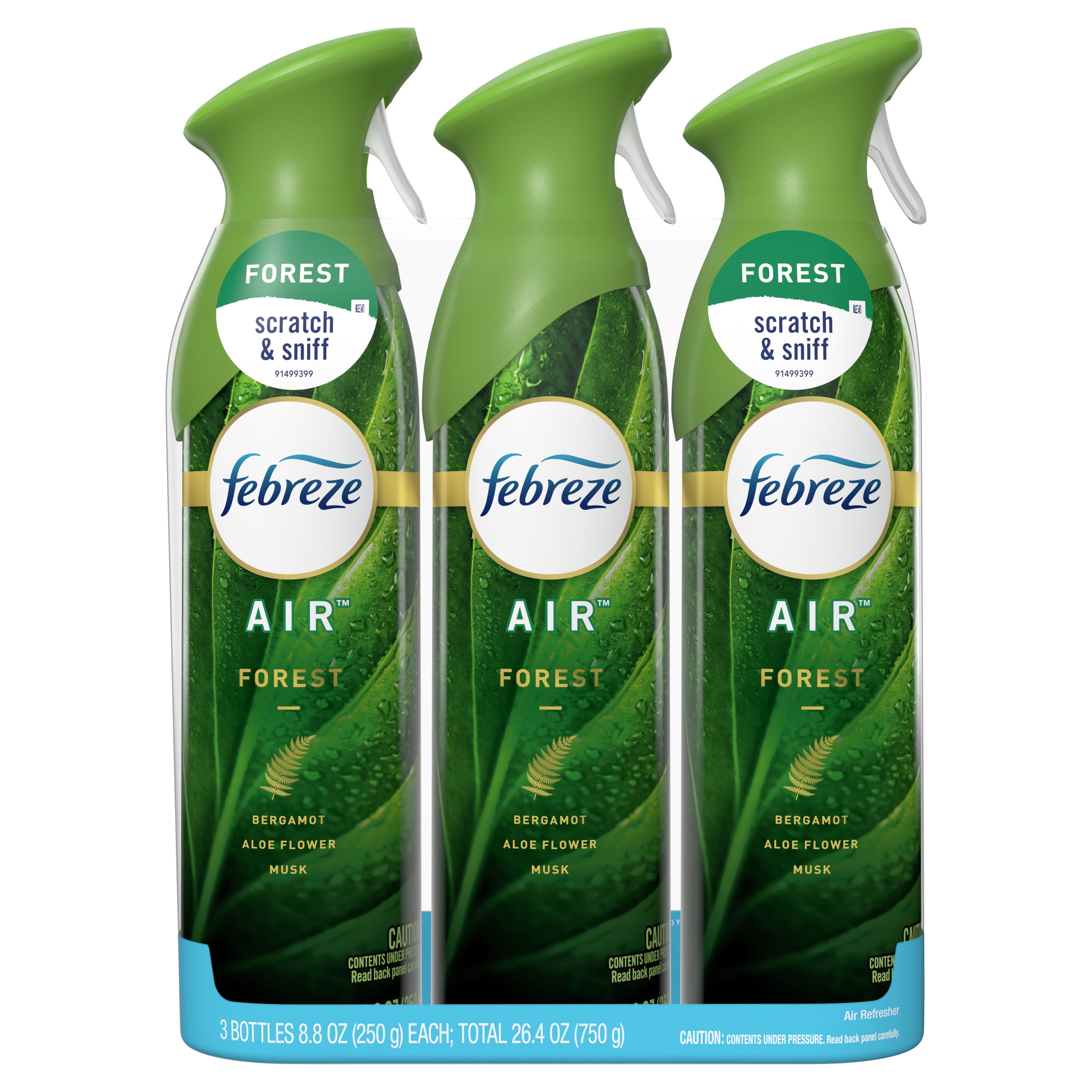 Febreze Air Effects Forest Air Freshener, 8.8 oz. Can, Pack of 3