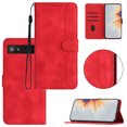 thumbnail image 1 of Wallet Case for Google Pixel 7A, [RFID Blocking][Kickstand][Magnetic Closure] Flip Folio Wallet Case PU Leather Card Slots and Detachable Hand Strap Phone Case for Google Pixel 7A, Red, 1 of 10