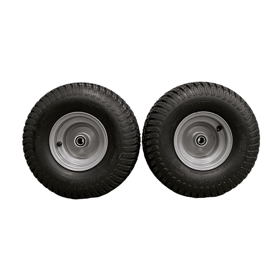 Antego Tire and Wheel (Set of 2) 15x6.00-6 Tire Wheel Assy .75" Bearing Compatible With Husqvarna/Poulan