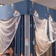 thumbnail image 5 of Cortina de cama sentada de tres puertas, dosel de cuatro esquinas, cortina de cama con cremallera, cortina de cama a prueba de luz, uso conveniente, 5 of 5