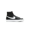 thumbnail image 2 of Nike Blazer Mid 77 Unisex Kids Athletic Shoes High Top, Black/White, 7Y, 2 of 6