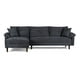 thumbnail image 2 of Sala Modular Sofá Cama Reversible De Velvet Gris Oxford Beehive Memory Foam Modelo Aventus, 2 of 8