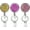 Pretty Golden Pink Purple, variant on Retractable Badge Holder, Retractable Badge Reels,Lightweight Plastic Badge Reel Card Holder with Key Ring Backing Belt Clip for Nurse,Volunteer,Teacher,Student(1 Pack Silver)