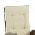 thumbnail image 2 of Ankia 25 Inch Outdoor Manual Reclining Chair Set of 2 Brown Wicker Beige, 2 of 5