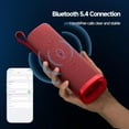 thumbnail image 4 of Xiaomi Portable Travel Bluetooth 5.4 Speaker, IP67 Waterproof Wireless Home Outdoor Speakers with 30W Loud Sound, Built-in Mic Dual Pairing, Red, 4 of 8