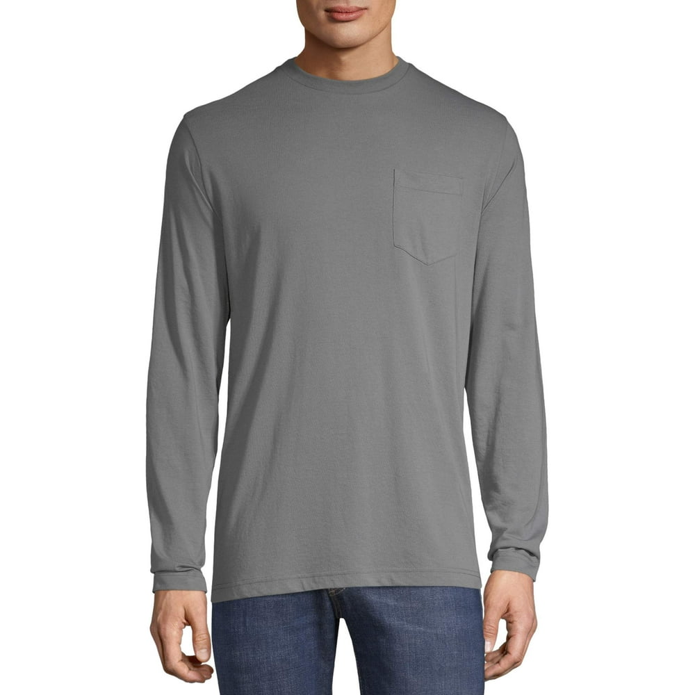 No Boundaries No Boundaries Men's and Big Men's LongSleeve Solid Tee