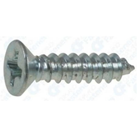 

100 #4 X 3/4 Phillips Flat Head Tapping Screws Zinc