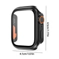 thumbnail image 3 of Caja De Reloj Estuche Para Reloj Con Protector De Marco De Vidrio Para Pantalla Para Apple Watch (Negro Amarillo 41 Mm), 3 of 5
