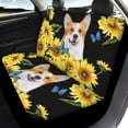 thumbnail image 4 of Uourmeti Durable Car Seat Covers Full Set Polyester, Compatible with Auto Interior Car Interior, for Truck most Cars, Corgi Sunflower, 4 of 10