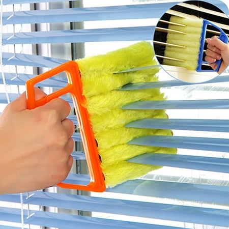 

Manunclaims Window Venetian 7 Finger Dusting Cleaner Tool Mini Blind Duster Brush Dust Clean Venetian Blind Brush Window Air Conditioner Duster Dirt Cleaner Housework Tool Washable