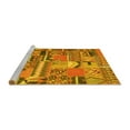 thumbnail image 2 of Ahgly Company Machine Washable Indoor Rectangle Patchwork Yellow Transitional Area Rugs, 2' x 5', 2 of 4