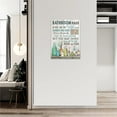 thumbnail image 4 of Bathroom Decor Wall Art, Bathroom Rules Wall Decor, Rustic Bathroom Canvas Prints Signs Modern Farmhouse Wall Decor Wood Background Bathroom Pictures Artwork Framed Bath Laundry Room Home Decorations, 4 of 6